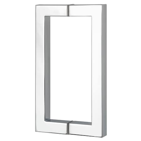 Sure-Loc Hardware Sure-Loc Hardware Shower Door Handle, 8, Square, 2-sided, Polished Chrome SHR-SQ1 26
